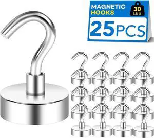 LOVIMAG Magnetic Hooks for Cruise Cabins, 30LBS, 25Pack LOVIMAG Magnetic Hooks for Cruise Cabins, 30LBS, 25Pack
