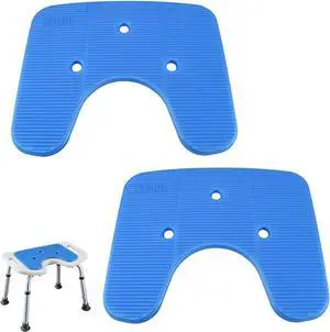 Shower Chair Seat Cushion Mat Bath Stool Bench Pad Waterproof 3 Holes Shower Chair Seat Cushion Mat Bath Stool Bench Pad Waterproof 3 Holes