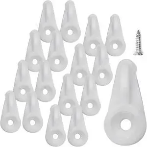 Mirror Hanging Clips, 25pcs, White Glass Retainer Clips Mirror Hanging Clips, 25pcs, White Glass Retainer Clips