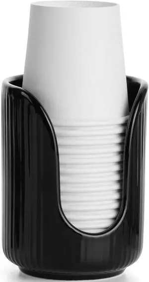 ABRUTY Bathroom Cup Dispenser, 3oz-4oz Ceramic Paper Cup Holder, Small Countertop Mouthwash Dixie Cups Accessories, for Vanity Countertops, Bathroom, Kitchen, and Dining Room ABRUTY Bathroom Cup Dispenser, 3oz-4oz Ceramic Paper Cup Holder, Small Countertop Mouthwash Dixie Cups Accessories, for Vanity Countertops, Bathroom, Kitchen, and Dining Room