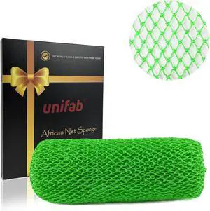 Unifab African Net Sponge Authentic Real African Exfoliating Net Bath Sponge Wash Cloth Exfoliating Washcloth African Net Cloth Body Scrubber for Shower Green Unifab African Net Sponge Authentic Real African Exfoliating Net Bath Sponge Wash Cloth Exfoliating Washcloth African Net Cloth Body Scrubber for Shower Green