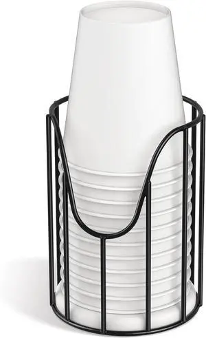 Luxspire Bathroom Cup Dispenser, 3-5oz Dixie Cup Dispenser, Metal Dixie Cup Holder, Disposable Paper Cup Holder for Bathroom, Cotton Pad Holder, Guest Bathroom Essentials, Black Luxspire Bathroom Cup Dispenser, 3-5oz Dixie Cup Dispenser, Metal Dixie Cup Holder, Disposable Paper Cup Holder for Bathroom, Cotton Pad Holder, Guest Bathroom Essentials, Black