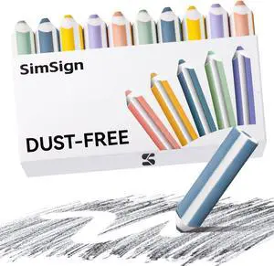 Pencil-Shaped Erasers, Dust-Free & Break-Resistant Eraser with Ergonomic Grip, Soft Rubber Eraser for Pencils, for Classroom, School, Office and Art, 10 Pack in 5 Colors Pencil-Shaped Erasers, Dust-Free & Break-Resistant Eraser with Ergonomic Grip, Soft Rubber Eraser for Pencils, for Classroom, School, Office and Art, 10 Pack in 5 Colors