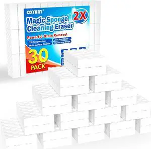 Magic Sponges Cleaning Eraser, 30 Pack 2X Density Stronger Melamine Sponge | Foam Pads, Multi-Functional Household Cleaner Dish Sponge, Cleaning Supplies for Kitchen, Bathroom, Floor, Sink,Wall Cleane Magic Sponges Cleaning Eraser, 30 Pack 2X Density Stronger Melamine Sponge | Foam Pads, Multi-Functional Household Cleaner Dish Sponge, Cleaning Supplies for Kitchen, Bathroom, Floor, Sink,Wall Cleane