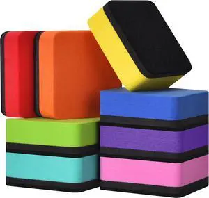 Mini Dry Erase Eraser, Magnetic Whiteboard Erasers, Dry Erasers, 8 Pack, 2 x 2 Inch Mini Dry Erase Eraser, Magnetic Whiteboard Erasers, Dry Erasers, 8 Pack, 2 x 2 Inch