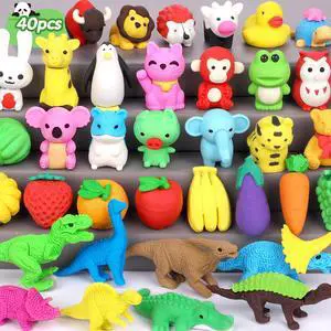 40PCS Mini Animal Erasers Kids Prizes Treasure Box Toys Classroom | 3D Puzzle Erasers Bulk, Classroom Rewards, Desk Pets, School Supplies, Party Favors, Goodie Bags Stuffers, Easter Egg Fillers 40PCS Mini Animal Erasers Kids Prizes Treasure Box Toys Classroom | 3D Puzzle Erasers Bulk, Classroom Rewards, Desk Pets, School Supplies, Party Favors, Goodie Bags Stuffers, Easter Egg Fillers