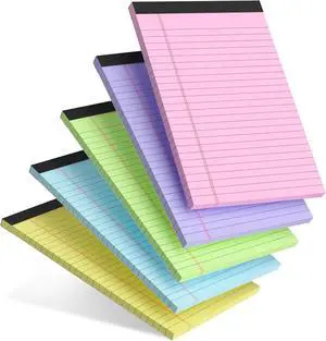 5pcs Colored Note Pads 5x8 College Ruled Small Legal Pads Paper Notepads 5 Pack Study Back Writing Pads 5 x 8 Paper Pads Perforated Narrow Ruled Pads of Paper 30 Sheets/Pack 5pcs Colored Note Pads 5x8 College Ruled Small Legal Pads Paper Notepads 5 Pack Study Back Writing Pads 5 x 8 Paper Pads Perforated Narrow Ruled Pads of Paper 30 Sheets/Pack