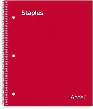 Premium 1-Subject Notebook, 8.5" x 11", Graph Ruled, 100 Sheets, Red Cover Premium 1-Subject Notebook, 8.5" x 11", Graph Ruled, 100 Sheets, Red Cover
