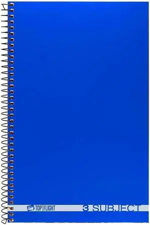Boss Poly Cover 3-Subject Wirebound Notebook, 108 Sheets, College Rule, 9.5 x 6 Inches, 1 Notebook, Cover Color May Vary (43002) Boss Poly Cover 3-Subject Wirebound Notebook, 108 Sheets, College Rule, 9.5 x 6 Inches, 1 Notebook, Cover Color May Vary (43002)