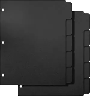 3 Ring Binder Dividers with 5-Tabs for Letter Size, 1/5 Cut, 3-Hole Punched, Write & Erase Plastic Binder Dividers Extra Durable Section Index Dividers for Binders, Pack of 2 Sets, 10 Dividers Total 3 Ring Binder Dividers with 5-Tabs for Letter Size, 1/5 Cut, 3-Hole Punched, Write & Erase Plastic Binder Dividers Extra Durable Section Index Dividers for Binders, Pack of 2 Sets, 10 Dividers Total
