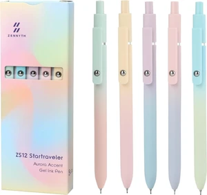 Gel Pens,5 Pcs 0.5mm Retractable Quick Dry Black Ink Pens | Fine Point Smooth Writing Pens for Nurses,Teachers,Cute Stationery Office&School Supplies,Gifts for Women Stocking Stuffers Gel Pens,5 Pcs 0.5mm Retractable Quick Dry Black Ink Pens | Fine Point Smooth Writing Pens for Nurses,Teachers,Cute Stationery Office&School Supplies,Gifts for Women Stocking Stuffers