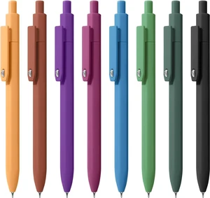 Black Ink Gel Pens, 8pcs 0.5mm Smooth Writing Pens with Fidget | For Women, For Teachers, For Nurses, Quick dry, Liquid Ink, For Badge, Felt Tip, Medium Point, For Journaling, Cute Black Ink Gel Pens, 8pcs 0.5mm Smooth Writing Pens with Fidget | For Women, For Teachers, For Nurses, Quick dry, Liquid Ink, For Badge, Felt Tip, Medium Point, For Journaling, Cute
