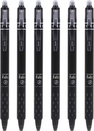 6 Pcs Erasable Gel Ink Pens Retractable Pens 0.5mm Fine Point Black Ink Smooth Writing Erasable Pen for Women Men Girls Boys Office School Supplies (6Pcs Black Ink) 6 Pcs Erasable Gel Ink Pens Retractable Pens 0.5mm Fine Point Black Ink Smooth Writing Erasable Pen for Women Men Girls Boys Office School Supplies (6Pcs Black Ink)