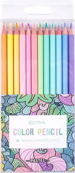 Pastel Macaron Colored Pencils, Back to School Supplies, 12 Count | Pastel Coloring for Adults and Kids, Art Supplies for School, Drawing, Shading, Pre-Sharpened, Soft Core, Triangular Grip Pastel Macaron Colored Pencils, Back to School Supplies, 12 Count | Pastel Coloring for Adults and Kids, Art Supplies for School, Drawing, Shading, Pre-Sharpened, Soft Core, Triangular Grip
