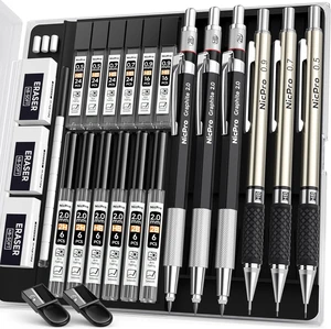 6PCS Art Mechanical Pencil Set | 3PCS Metal Drafting Pencil 0.5 mm & 0.7 mm & 0.9 mm & 3PCS 2mm Graphite Lead Holder (2B HB 2H) For Writing, Sketching Drawing 6PCS Art Mechanical Pencil Set | 3PCS Metal Drafting Pencil 0.5 mm & 0.7 mm & 0.9 mm & 3PCS 2mm Graphite Lead Holder (2B HB 2H) For Writing, Sketching Drawing