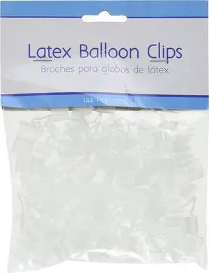 Premium Clear Plastic Latex Balloon Clips - 0.5" (144 Ct) - Quick & Easy Party Decoration Solution - Effortless Sealing for All Events and Celebrations Premium Clear Plastic Latex Balloon Clips - 0.5" (144 Ct) - Quick & Easy Party Decoration Solution - Effortless Sealing for All Events and Celebrations