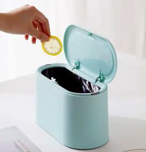 Mini Trash Can with Lid - Removable Small Garbage Can, Tiny Plastic Trash Bin, Pop Up Countertop Wastebasket, Counter Garbage Lint Bin for Bathroom,Office,Kitchen,Desk,Coffee Table(Sky Blue) Mini Trash Can with Lid - Removable Small Garbage Can, Tiny Plastic Trash Bin, Pop Up Countertop Wastebasket, Counter Garbage Lint Bin for Bathroom,Office,Kitchen,Desk,Coffee Table(Sky Blue)
