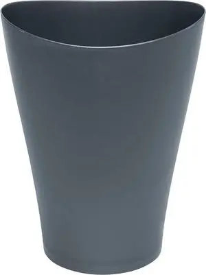 Spa Works Vanity Wastebasket, Home/Bathroom/Office Use, Small 2.25 Gallon, Plastic, Gunmetal Blue, Home/Kitchen/Garage/Apartment/Office Spa Works Vanity Wastebasket, Home/Bathroom/Office Use, Small 2.25 Gallon, Plastic, Gunmetal Blue, Home/Kitchen/Garage/Apartment/Office