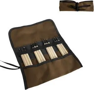 Small Canvas Chisel Roll, Chisels Bag Tool Organizer with 4 Pockets, Metal Pry Bar Plier Wrench Roll Tool Pouch for Mechanic Carpenter Craftsman (Khaki) Small Canvas Chisel Roll, Chisels Bag Tool Organizer with 4 Pockets, Metal Pry Bar Plier Wrench Roll Tool Pouch for Mechanic Carpenter Craftsman (Khaki)