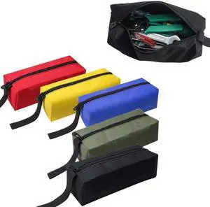 Waterproof zipper tool bags heavy duty canvas pouches for small tools screws nails Multipurpose organizer storage bag Waterproof zipper tool bags heavy duty canvas pouches for small tools screws nails Multipurpose organizer storage bag