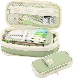 Big Capacity Pencil Pen Case Office Large Storage High Capacity Bag Pouch Holder Box Organizerfor Office Travel Holder BoxGreen-1 Big Capacity Pencil Pen Case Office Large Storage High Capacity Bag Pouch Holder Box Organizerfor Office Travel Holder BoxGreen-1