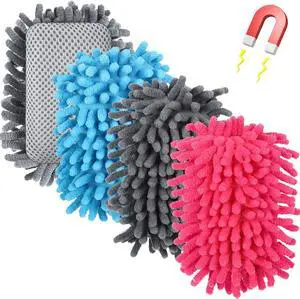 4 Pieces Dry Erase Erasers Magnetic Whiteboard Eraser Washable Microfiber Shag for Home and Office Use 4 Pieces Dry Erase Erasers Magnetic Whiteboard Eraser Washable Microfiber Shag for Home and Office Use