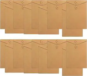 20Pcs 5.51"×3.94"(L×W) Mini Brown Kraft Envelopes, Tie Closure Vintage Folder Envelopes for Office, Tie Closure, Vintage Greeting Card, Small Postcard 20Pcs 5.51"×3.94"(L×W) Mini Brown Kraft Envelopes, Tie Closure Vintage Folder Envelopes for Office, Tie Closure, Vintage Greeting Card, Small Postcard