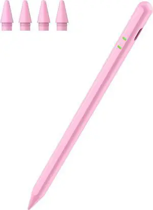 Pencil for iPad A16/11/10/9/8/7/6th, Stylus Pen for iPad 2018-2026, Pink | Palm Rejection, Tilt Sensitivity, Compatible With Apple Pecnil iPad Pro 11/12.9/13/M4/M5, Air 3/4/5/M2/M3/M4, Mini 5/6/7 Pencil for iPad A16/11/10/9/8/7/6th, Stylus Pen for iPad 2018-2026, Pink | Palm Rejection, Tilt Sensitivity, Compatible With Apple Pecnil iPad Pro 11/12.9/13/M4/M5, Air 3/4/5/M2/M3/M4, Mini 5/6/7