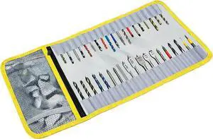 Drill Bit Organizer, Roll Up Storage Case, Heavy Duty Bit Holder Pouch | Canvas Tool Roll with Zipper, Tools Organizer Pouch Bag with Snap Spring Closure for Men(Bag Only) Stocking Stuffers Drill Bit Organizer, Roll Up Storage Case, Heavy Duty Bit Holder Pouch | Canvas Tool Roll with Zipper, Tools Organizer Pouch Bag with Snap Spring Closure for Men(Bag Only) Stocking Stuffers