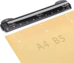 WorkLion 3 Ring Hole Punch for Binder, Portable Puncher, Office Assistant, Black WorkLion 3 Ring Hole Punch for Binder, Portable Puncher, Office Assistant, Black