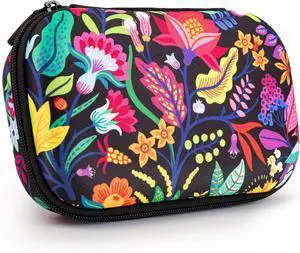 Flowers Pencil Case for Girls, Cute Aesthetic Pencil Box for School | Large capacity hard shell pencil box, machine washable, secure zipper closure, holds 60 pens & pencils, crack-proof material Flowers Pencil Case for Girls, Cute Aesthetic Pencil Box for School | Large capacity hard shell pencil box, machine washable, secure zipper closure, holds 60 pens & pencils, crack-proof material