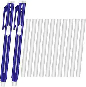 12 Pieces Retractable Mechanical Eraser Pen Bulks, Solid Blue 12 Pieces Retractable Mechanical Eraser Pen Bulks, Solid Blue