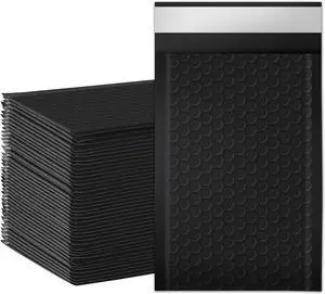 Bubble Mailers, 4x7 Inch Poly Padded Bubble Mailers Pack of 50 Bubble Envelopes Opaque Self Seal Adhesive Waterproof Bags for Shipping and Packaging(Black,4x7-50Pc) Bubble Mailers, 4x7 Inch Poly Padded Bubble Mailers Pack of 50 Bubble Envelopes Opaque Self Seal Adhesive Waterproof Bags for Shipping and Packaging(Black,4x7-50Pc)