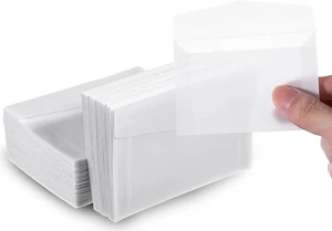 100Pcs Glassine Envelopes, 3.9×2.7 Inches | Mini Lotto Ticket Holders, Small envelopes, Glassines Paper Bags for Stamp Scratch Ticket Wedding Favor Craft Project 100Pcs Glassine Envelopes, 3.9×2.7 Inches | Mini Lotto Ticket Holders, Small envelopes, Glassines Paper Bags for Stamp Scratch Ticket Wedding Favor Craft Project