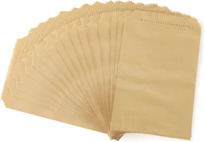100 Pcs 4x6 Inches Brown Kraft Paper Bags Flat Envelopes Merchandise Treat Bag for Party 100 Pcs 4x6 Inches Brown Kraft Paper Bags Flat Envelopes Merchandise Treat Bag for Party