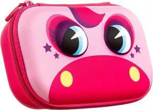 Wildlings Pencil Box for Girls, Cute Pencil Case for School, Pony | Sturdy hard shell pencil box for kids, machine washable, secure zipper closure, holds 60 pens & pencils, crack-proof material Wildlings Pencil Box for Girls, Cute Pencil Case for School, Pony | Sturdy hard shell pencil box for kids, machine washable, secure zipper closure, holds 60 pens & pencils, crack-proof material