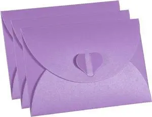 Gift Card Envelopes, 12 Pack Heart Shaped Clasp Small Gift Cards Holder Mini Envelope for Birthdays Weddings, Purple Gift Card Envelopes, 12 Pack Heart Shaped Clasp Small Gift Cards Holder Mini Envelope for Birthdays Weddings, Purple