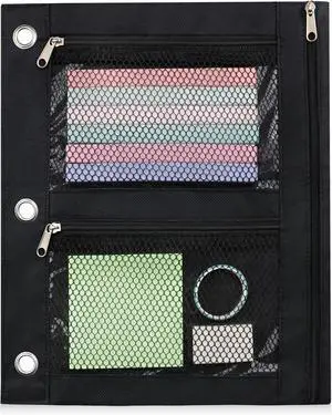 Large Pencil Pouch for 3 Ring Binder, Zipper Pockets Pen Case, 600D Oxford Fabric Large Capacity Pencil Case for Students Teachers Office, Back to School Supplies (Black) Large Pencil Pouch for 3 Ring Binder, Zipper Pockets Pen Case, 600D Oxford Fabric Large Capacity Pencil Case for Students Teachers Office, Back to School Supplies (Black)