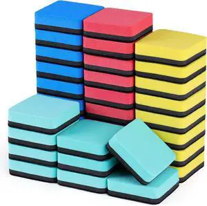 35 Pack Dry Erase Eraser, Magnetic Whiteboard Eraser Bulk, Small White Board Eraser for Kids, Dry Erase Board Eraser, Mini Dry Erase Erasers Perfect for Classroom(4 Color Set, 2 x 2 Inch) | Powerful c 35 Pack Dry Erase Eraser, Magnetic Whiteboard Eraser Bulk, Small White Board Eraser for Kids, Dry Erase Board Eraser, Mini Dry Erase Erasers Perfect for Classroom(4 Color Set, 2 x 2 Inch) | Powerful c
