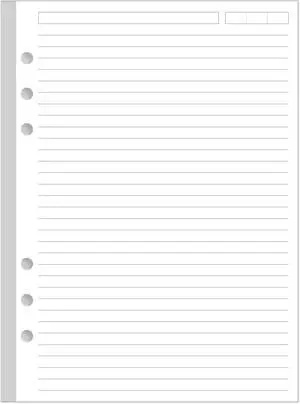 6-Hole Lined Paper Refills for A5 Ring Binder - 100 Sheets/200 Pages Loose Leaf Paper Line Refills for Filofax Planner, 100 gsm White Paper, 5.8" x 8.25" 6-Hole Lined Paper Refills for A5 Ring Binder - 100 Sheets/200 Pages Loose Leaf Paper Line Refills for Filofax Planner, 100 gsm White Paper, 5.8" x 8.25"