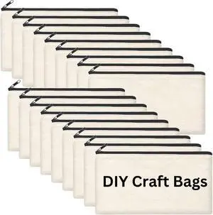 10 PCs Blank canvas Zipper Pouch, Makeup Bags Bulk Pencil Pouch with Sturdy ZipperMulti-Purpose DIY Crafts Toiletry Canvas Bags Case for Sublimation, Stationery & Cosmetic Storage (8.3x4.7) 10 PCs Blank canvas Zipper Pouch, Makeup Bags Bulk Pencil Pouch with Sturdy ZipperMulti-Purpose DIY Crafts Toiletry Canvas Bags Case for Sublimation, Stationery & Cosmetic Storage (8.3x4.7)