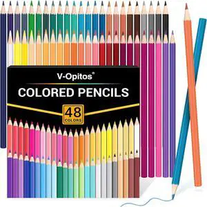 48 Pack Colored Pencils Set, Pre-sharpened Coloring Pencils for Kids Beginners, Colored Pencils for Adult Coloring Books, Ideal Art Supplies for Sketching, Coloring & Painting 48 Pack Colored Pencils Set, Pre-sharpened Coloring Pencils for Kids Beginners, Colored Pencils for Adult Coloring Books, Ideal Art Supplies for Sketching, Coloring & Painting
