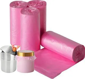 200 Pack Small Garbage Bags- Perfect for Desktop Trash Cans - Odorless (Pink) 200 Pack Small Garbage Bags- Perfect for Desktop Trash Cans - Odorless (Pink)