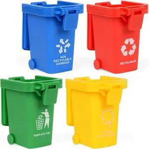 Mini Size Trash Can Toy,Garbage Truck's Trash Cans, Mini Curbside Vehicle Garbage Bin Trashcan Great for Kids Toddlers (2 Inches) Mini Size Trash Can Toy,Garbage Truck's Trash Cans, Mini Curbside Vehicle Garbage Bin Trashcan Great for Kids Toddlers (2 Inches)