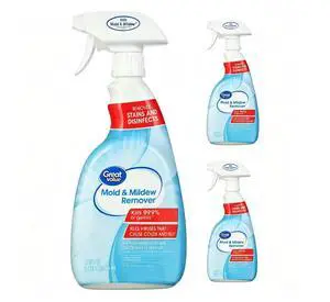 Mold & Mildew Remover Cleaner 32 fl oz, Disinfect & Deodorize, Bleach Away Tough Stains for Bathroom & Household Surfaces Mold & Mildew Remover Cleaner 32 fl oz, Disinfect & Deodorize, Bleach Away Tough Stains for Bathroom & Household Surfaces