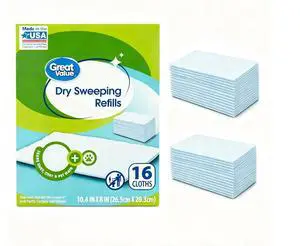 Disposable Dry Sweeping Cloth Refills 16 Count, 10.4in x 8in Dust Mop Pads for Multi-Surface Dry Floor Cleaning Disposable Dry Sweeping Cloth Refills 16 Count, 10.4in x 8in Dust Mop Pads for Multi-Surface Dry Floor Cleaning