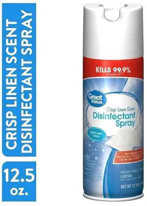 12.5oz Crisp Linen Disinfecting Spray, Eliminates Odors, Multi-Surface Sanitizing Spray for Home 12.5oz Crisp Linen Disinfecting Spray, Eliminates Odors, Multi-Surface Sanitizing Spray for Home