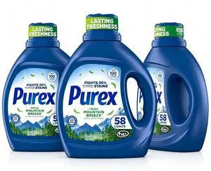Fresh Mountain Breeze Liquid Laundry Detergent 66 fl oz, 58 Loads, Compatible with HE & Standard Washing Machines Fresh Mountain Breeze Liquid Laundry Detergent 66 fl oz, 58 Loads, Compatible with HE & Standard Washing Machines