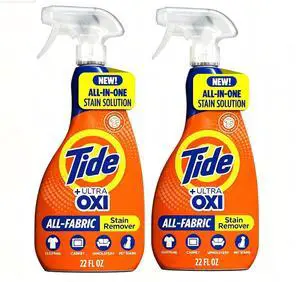 Tide +Ultra Oxi All-Fabric Stain Remover Spray 22 fl oz, Peroxide-Based Pre-Treat Spray, Color Safe for Fabrics & Upholstery Tide +Ultra Oxi All-Fabric Stain Remover Spray 22 fl oz, Peroxide-Based Pre-Treat Spray, Color Safe for Fabrics & Upholstery