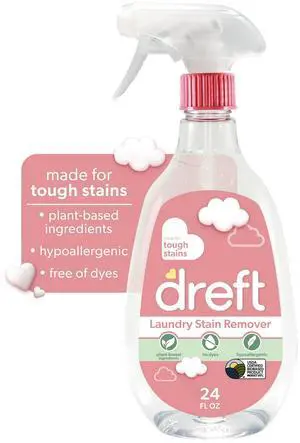 Plant Based Baby Laundry Stain Remover Spray 24 oz, Hypoallergenic, Dye & Chlorine Free for Baby Garments Plant Based Baby Laundry Stain Remover Spray 24 oz, Hypoallergenic, Dye & Chlorine Free for Baby Garments